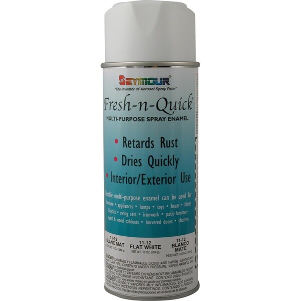 Seymour Of Sycamore 16 oz Fresh-N-Auick VOC Compliant Spray Paint, Flat White, 6PK SE488738 - main